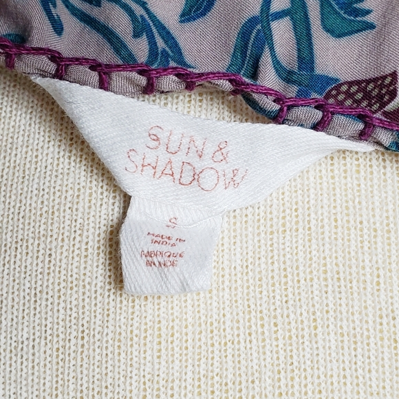 Gray Sun & Shadow Peasant Top - Sz S (EUC) - Picture 11 of 11